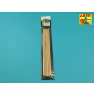Aber Models Wood round rods 5mm length 245mm x 6 pcs. (WR5)