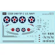 Academy 1:48 USN F3F-2 VF-6 "FIGHTING SIX" (12326)