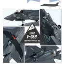 Academy USMC F-35B LIGHTNING II VMFA-242 "Bats" 1:72 (12592)