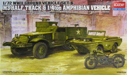 Academy M3 Half Track  1/4 ton Amphibian Vehicle 1:72 (13408)
