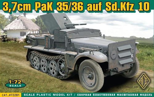 ACE 37 mm PaK 35/36 auf Sd.Kfz 10 1:72 (ACE72281)
