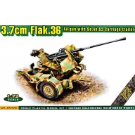   ACE Flak.36 3.7cm. AA gun with Sd.Ah.52 carriage trailer 1:72 (ACE72570)