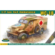 ACE WC-18 1/2 ton 4x4 Ambulance truck 1:72 (ACE72596)