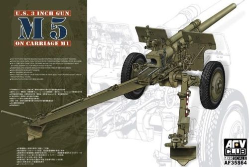 AFV-Club 3in Gun M5 On Carriage M1 1:35 (35S64)