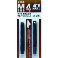 AFV-Club M4 T49 SHERMAN TRACKS (SOFT RUBBER) 1:35 (AF35027)