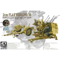 AFV-Club 4X2cm Flakvierling 38 with trailer 1:35 (AF35149)