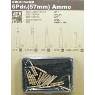 AFV-Club 20 Pdr ammo (57mm) 20 assorted pcs. 1:35 (AF35174)