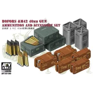   AFV-Club Bofors&M42 40mm Gun AMMO&Accessories Set 1:35 (AF35189)