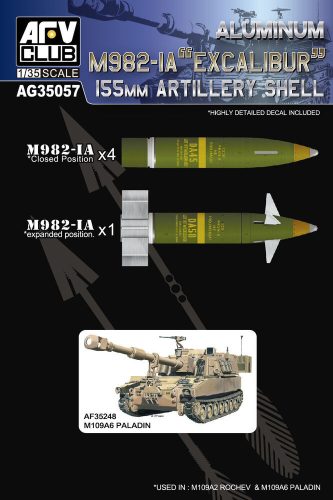 AFV-Club New 155mm artillery shell 1:35 (AG35057)