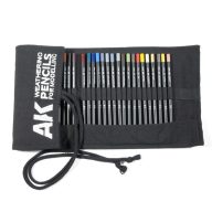   AK Interactive Weathering Pencils FULL RANGE CLOTH CASE (37 waterpencil colors) (AK10048)