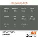 AK Interactive Basalt Grey Acrylic Paint 17ml (AK11021)