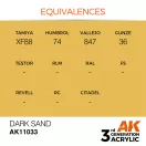 AK Interactive Dark Sand Acrylic Paint 17ml (AK11033)