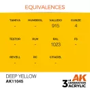 AK Interactive Deep Yellow Acrylic Paint 17ml (AK11045)