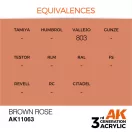 AK Interactive Brown Rose Acrylic Paint 17ml (AK11063)