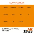 AK Interactive Luminous Orange Acrylic Paint 17ml (AK11082)