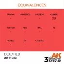 AK Interactive Dead Orange Acrylic Paint 17ml (AK11083)