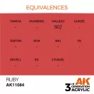 AK Interactive Ruby Acrylic Paint 17ml (AK11084)