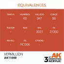 AK Interactive Vermillion Acrylic Paint 17ml (AK11090)