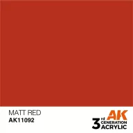 AK Interactive Matt Red Acrylic Paint 17ml (AK11092)