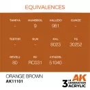 AK Interactive Orange Brown Acrylic Paint 17ml (AK11101)
