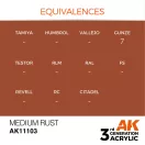 AK Interactive Medium Rust Acrylic Paint 17ml (AK11103)