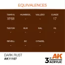 AK Interactive Dark Rust Acrylic Paint 17ml (AK11107)