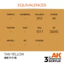 AK Interactive Tan Yellow Acrylic Paint 17ml (AK11116)