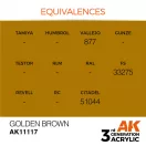 AK Interactive Golden Brown Acrylic Paint 17ml (AK11117)