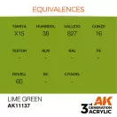 AK Interactive Lime Green Acrylic Paint 17ml (AK11137)