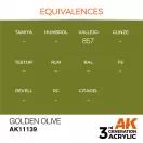 AK Interactive Golden Olive Acrylic Paint 17ml (AK11139)