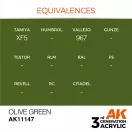 AK Interactive Olive Green Acrylic Paint 17ml (AK11147)