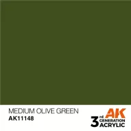  AK Interactive Medium Olive Green Acrylic Paint 17ml (AK11148)