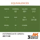 AK Interactive Intermediate Green Acrylic Paint 17ml (AK11149)