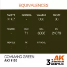 AK Interactive Command Green Acrylic Paint 17ml (AK11155)