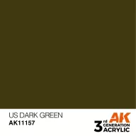 AK Interactive US Dark Green Acrylic Paint 17ml (AK11157)