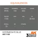 AK Interactive Intermediate Blue Acrylic Paint 17ml (AK11163)
