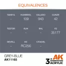 AK Interactive Grey-Blue Acrylic Paint 17ml (AK11165)