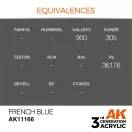 AK Interactive French Blue Acrylic Paint 17ml (AK11166)