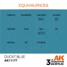 AK Interactive Ducat Blue Acrylic Paint 17ml (AK11177)