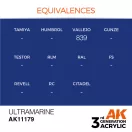 AK Interactive Ultramarine Acrylic Paint 17ml (AK11179)