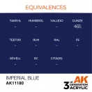 AK Interactive Imperial Blue Acrylic Paint 17ml (AK11180)