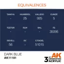AK Interactive Dark Blue Acrylic Paint 17ml (AK11181)