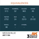 AK Interactive Medium Blue Acrylic Paint 17ml (AK11184)