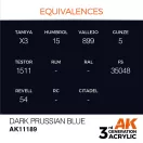AK Interactive Dark Prussian Blue Acrylic Paint 17ml (AK11189)