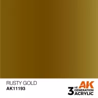 AK Interactive Rusty Gold Acrylic Paint 17ml (AK11193)