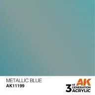 AK Interactive Metallic Blue Acrylic Paint 17ml (AK11199)