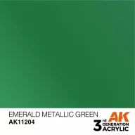   AK Interactive Emerald Metallic Green Acrylic Paint 17ml (AK11204)