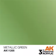 AK Interactive Metallic Green Acrylic Paint 17ml (AK11205)