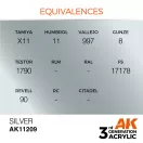 AK Interactive Silver Acrylic Paint 17ml (AK11209)
