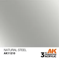 AK Interactive Natural Steel Acrylic Paint 17ml (AK11210)